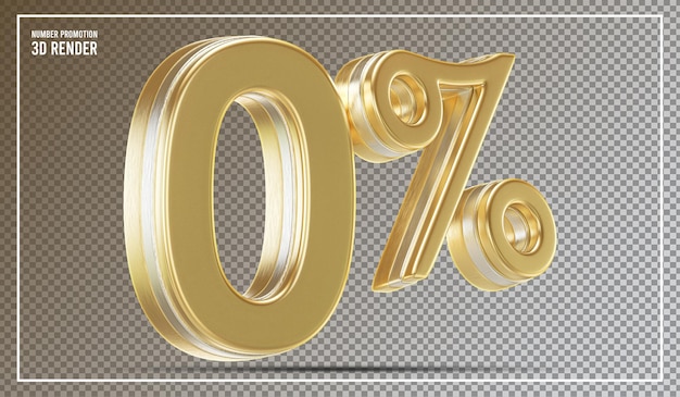 Oferta especial de promoción del oro del 0 por ciento