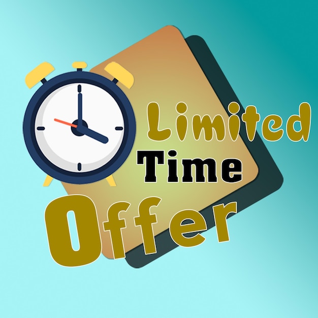 Oferta exclusiva de venda instantânea por tempo limitado ou apenas por tempo limitado