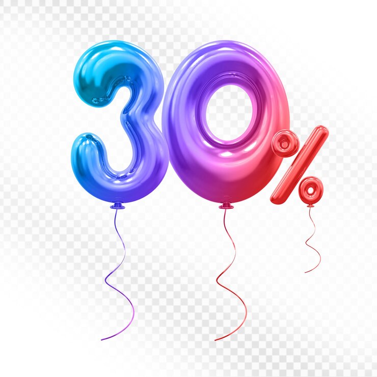 PSD oferta de gradiente del 30 por ciento en 3d