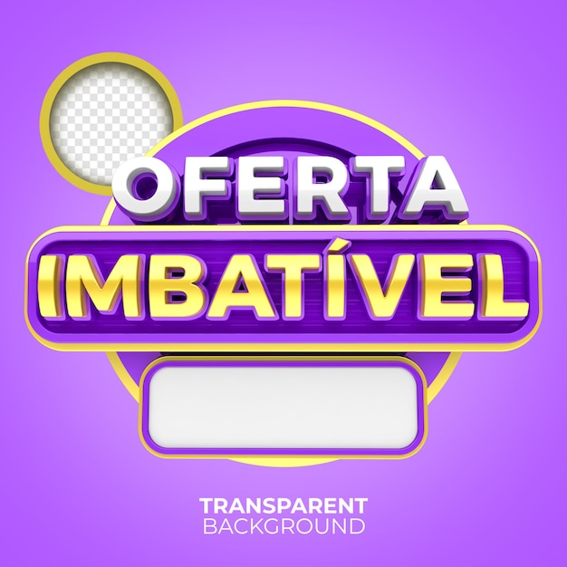 PSD oferta imbatível roxo