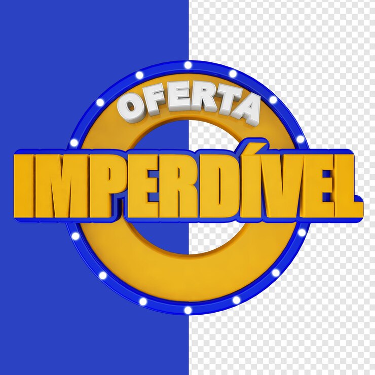 PSD oferta imperdible sello 3d
