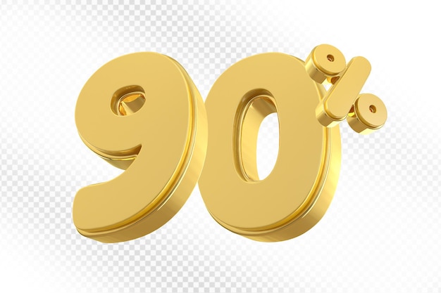 Oferta de oro del 90 por ciento en 3d