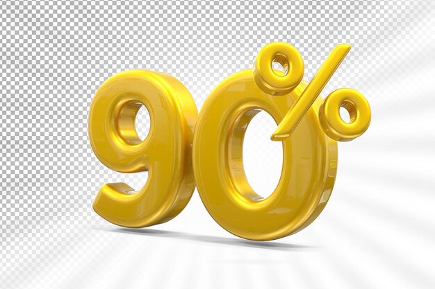 Oferta de oro del 90 por ciento en 3d