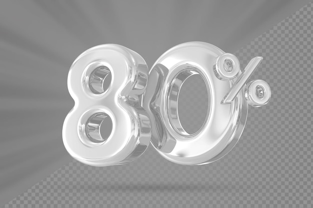 oferta de plata del 80 por ciento en 3d