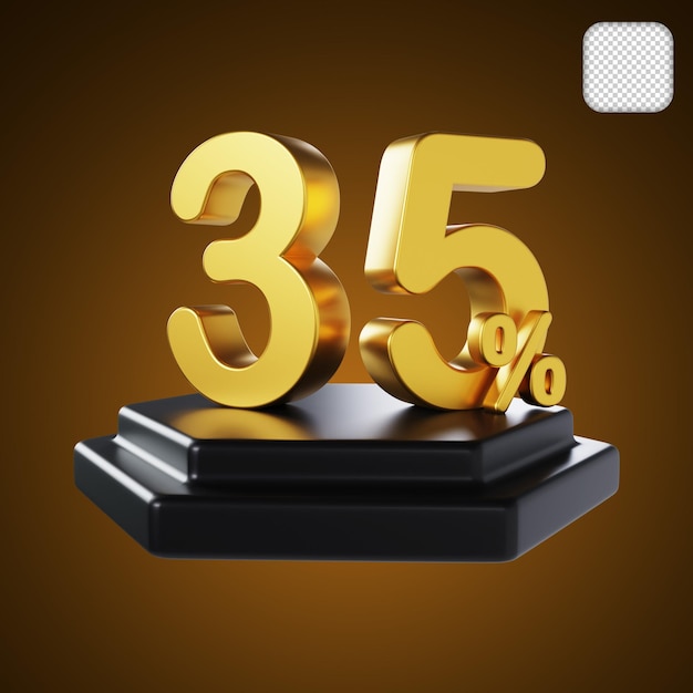 Oferta Precio de venta Descuento 35 de descuento Representación 3d