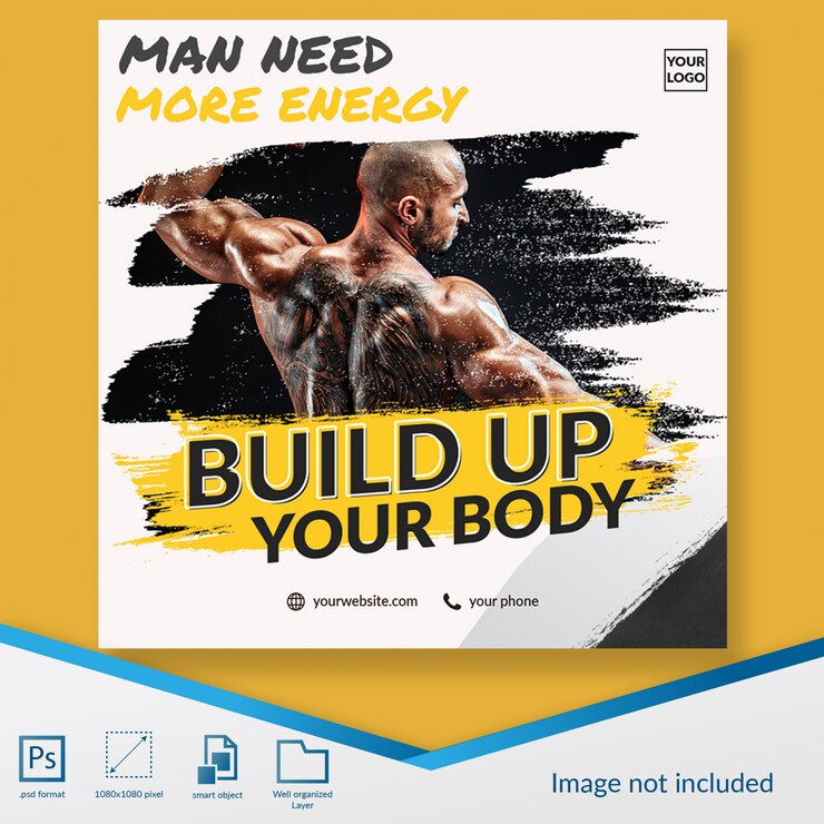 PSD oferta de registro de miembro abierto de miembro de gimnasio banner de plantilla de publicación de redes sociales