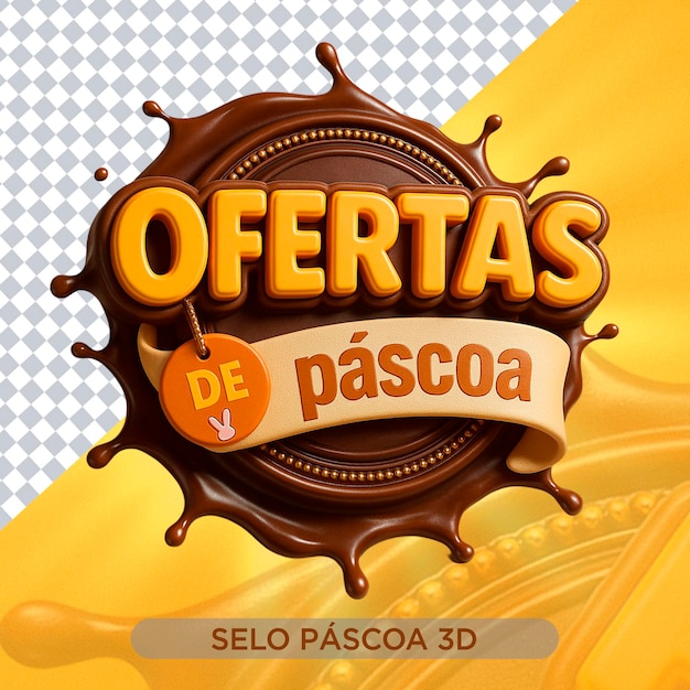 Ofertas de chocolate de Pascua - Diseño en 3D