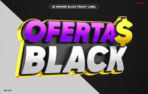 Ofertas de logotipo violeta preto para sexta-feira negra