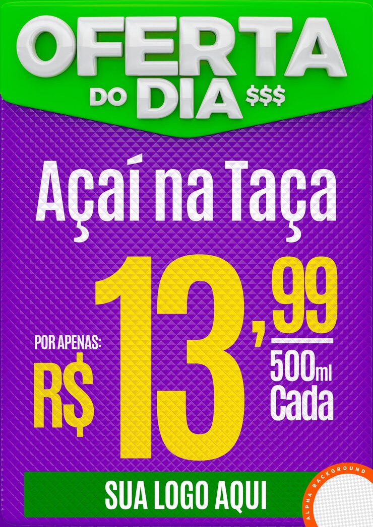 PSD ofertas de promoção do dia 3d render