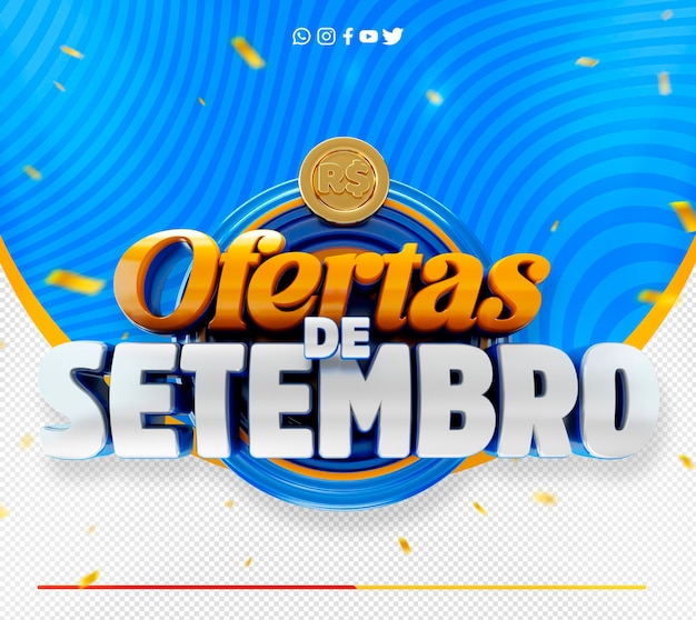 Ofertas especiais promocionais de setembro selo 3d de supermercado oferta setembro brasil