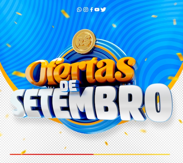 Ofertas especiais promocionais de setembro selo 3d de supermercado oferta setembro brasil