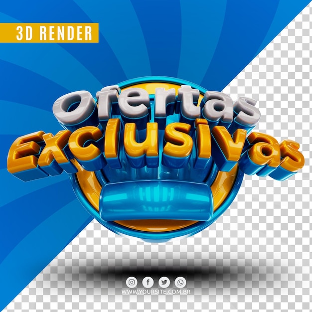 Ofertas exclusivas sello 3d para tiendas y supermercados