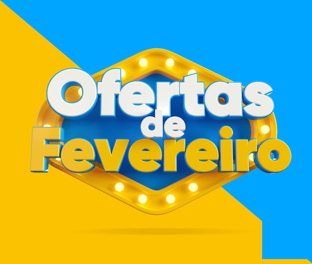 Ofertas de febrero en sello 3d portugués para componer colores amarillo y azul claro