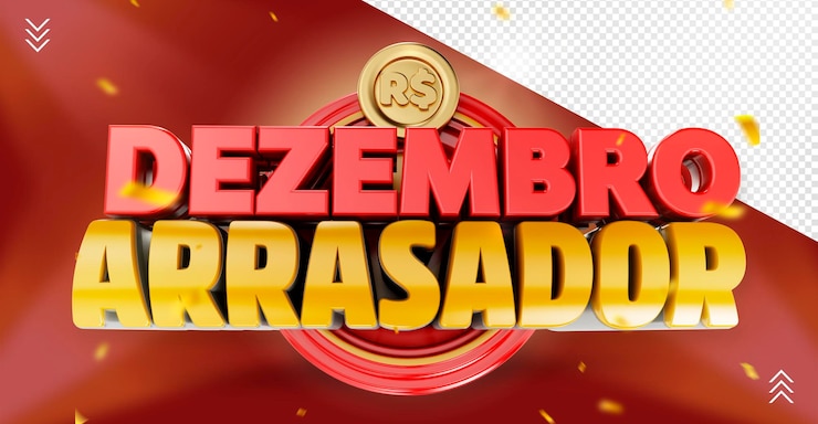 PSD ofertas de supermercados de promoción de diciembre de sello 3d para composición de marketing digital
