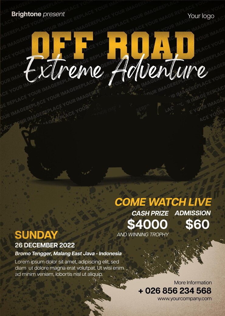 PSD off road flyer template