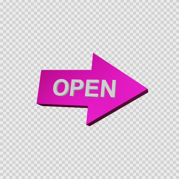 PSD offener text 3d-rendering