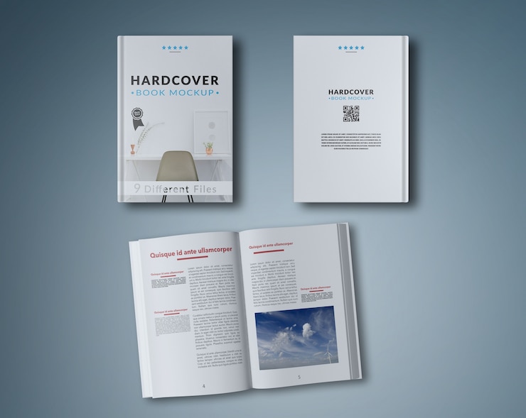 PSD offenes buch und zwei cover-mockups