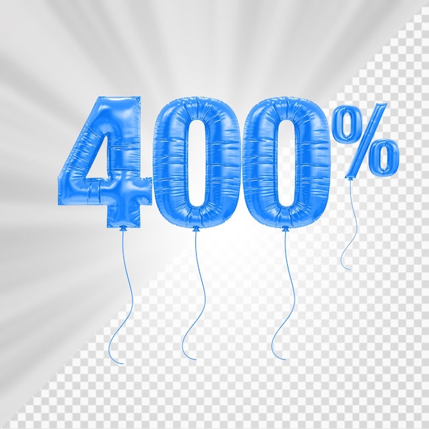 Offerta al 100% di palloncini in rendering 3D