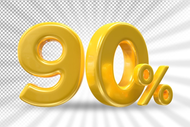 Offerta d'oro al 90% in 3d