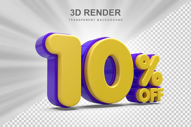 Offerta del 10% in rendering 3D