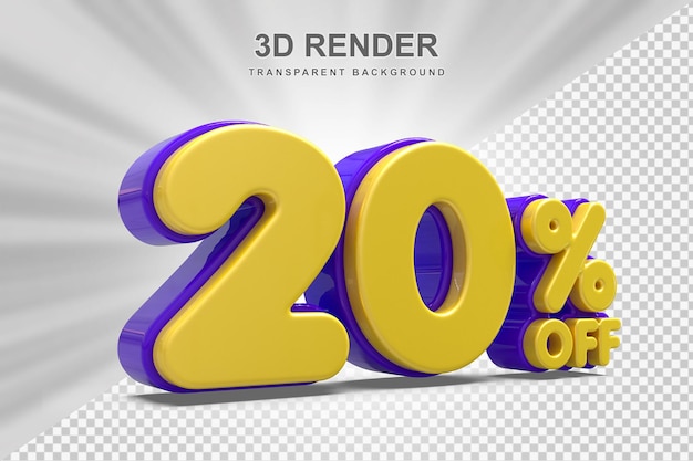 Offerta del 20% nel rendering 3D
