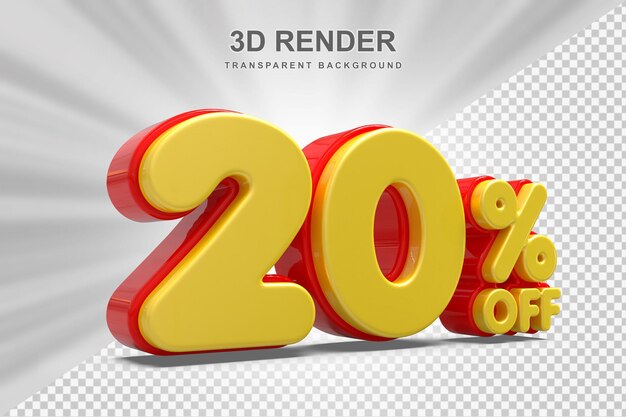 Offerta del 20% nel rendering 3D