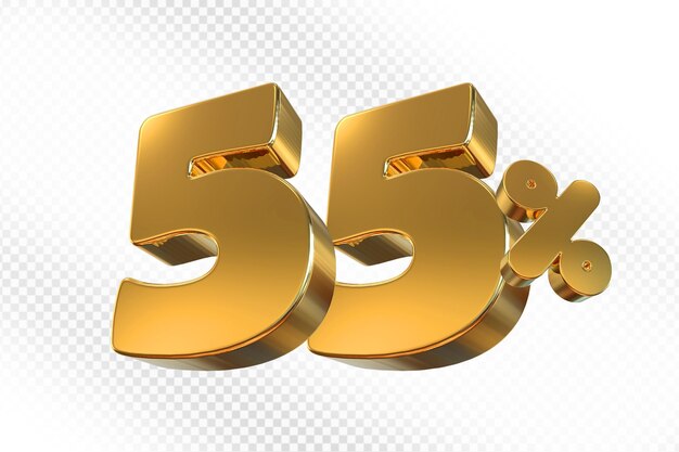Offerta dell'oro al 55% in 3D