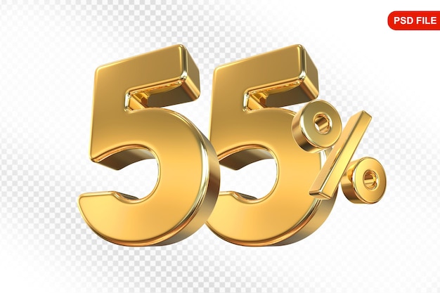 Offerta dell'oro del 55% in 3D