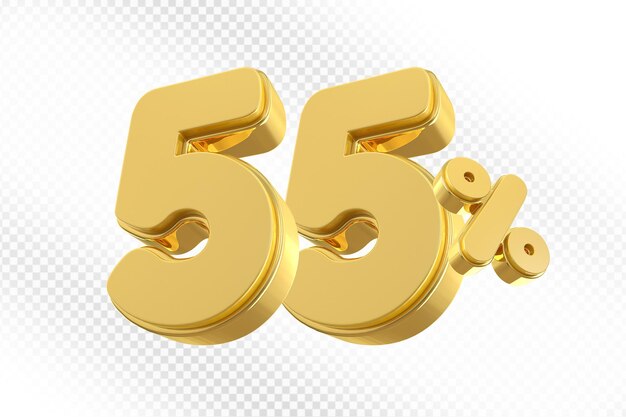 Offerta dell'oro del 55% in 3D