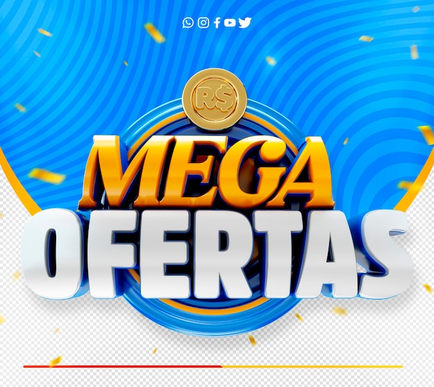 offerte speciali supermercato promozionale 3d timbro ofertas brasile