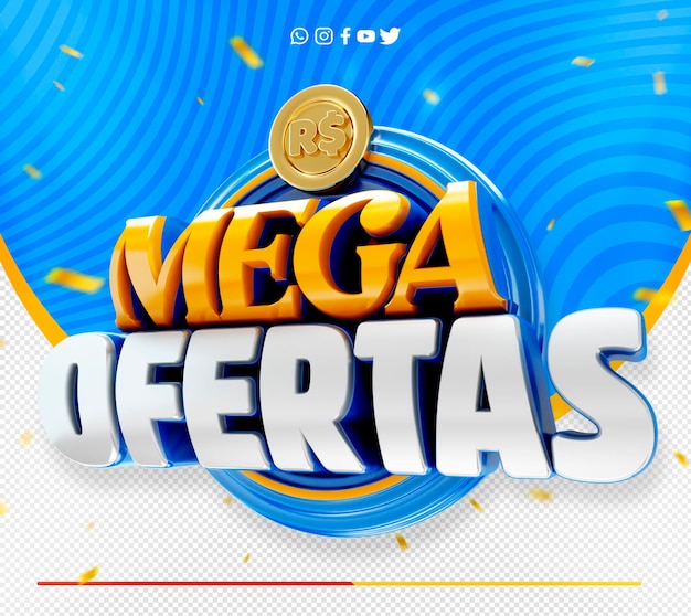 offerte speciali supermercato promozionale 3d timbro ofertas brasile