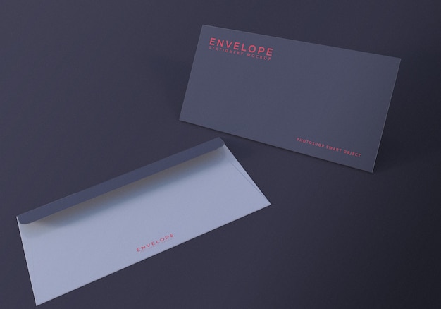 Office Dark Envelope Mockup Design-Vorlage
