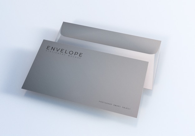 Office envelope monarch size mockup