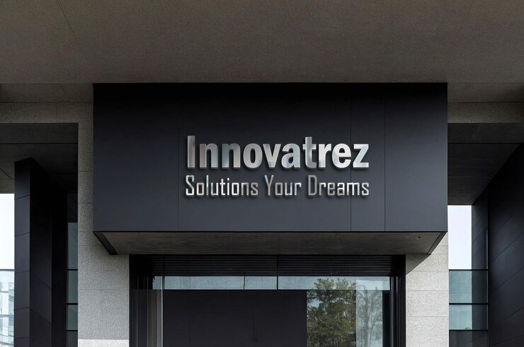 Office sign store mockup