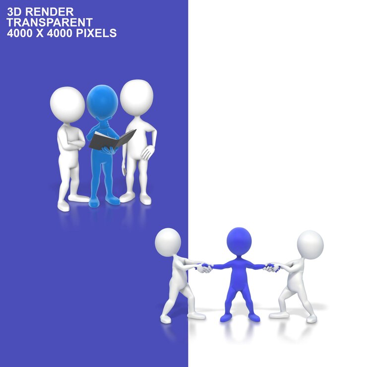 PSD office work transparent background
