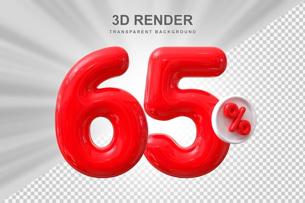 PSD offre de 65 % en rendu de ballons 3d