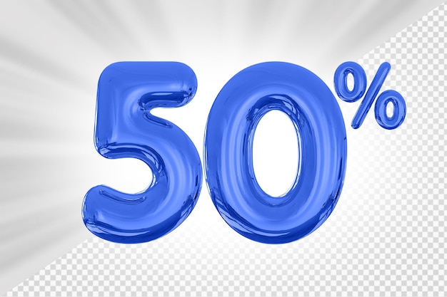 Offre Bleue à 50 % En 3d