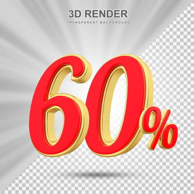 Offre de réduction de 60% sur le rendement en or rouge 3D