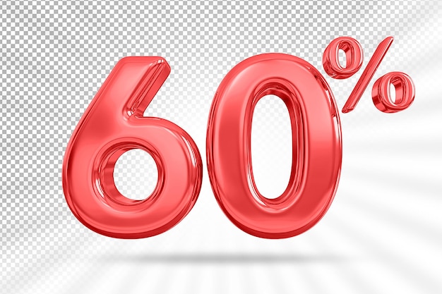 Offre Rouge à 60 % En 3d