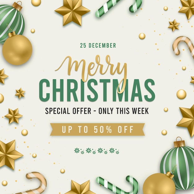 Offre spéciale Noël Instagram post 4 (vert)