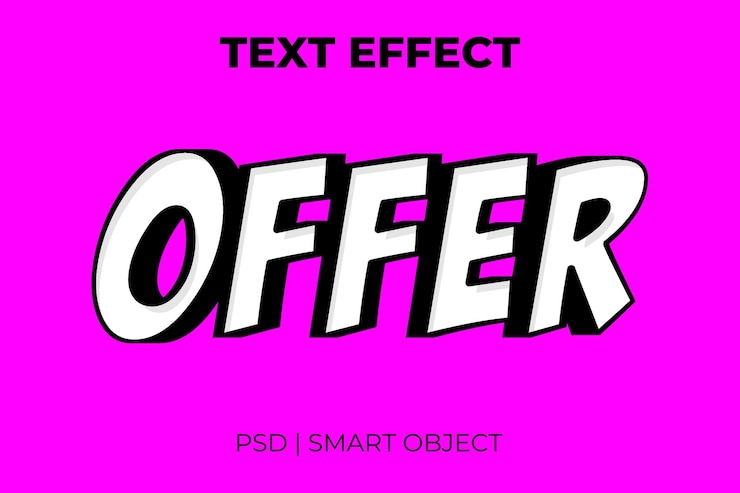 PSD offrir un effet de style de texte