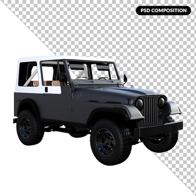 Offroad-isolierte Premium-PSD