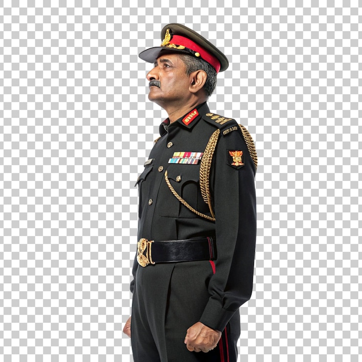 PSD oficial del ejército indio en uniforme formal