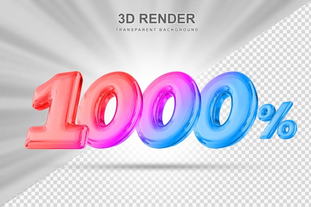 Ofrece un descuento del 1000 por ciento 3d render