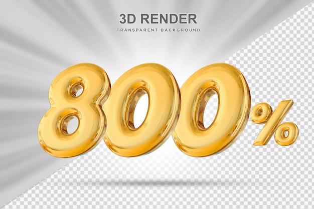 Ofrece un descuento del 800 por ciento en oro 3D