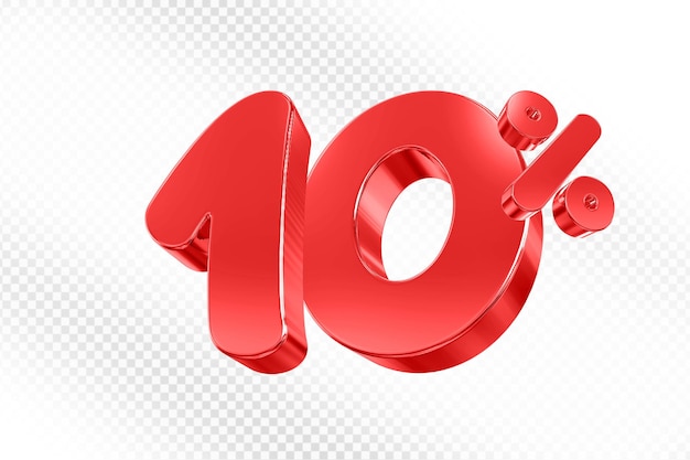 Ofrecemos un 10% de descuento en rojo.