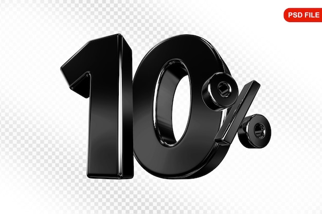 Ofrecemos un 10% de negro en 3D.