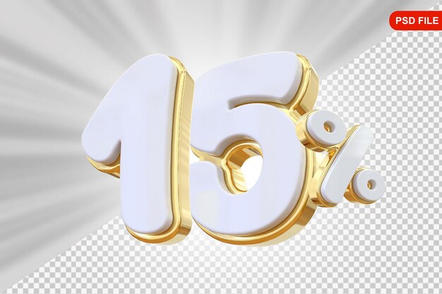 Ofrecemos un 15% de oro en 3D.