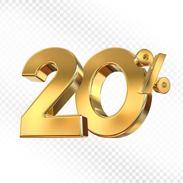 Ofrecemos el 20 por ciento de oro en 3D.