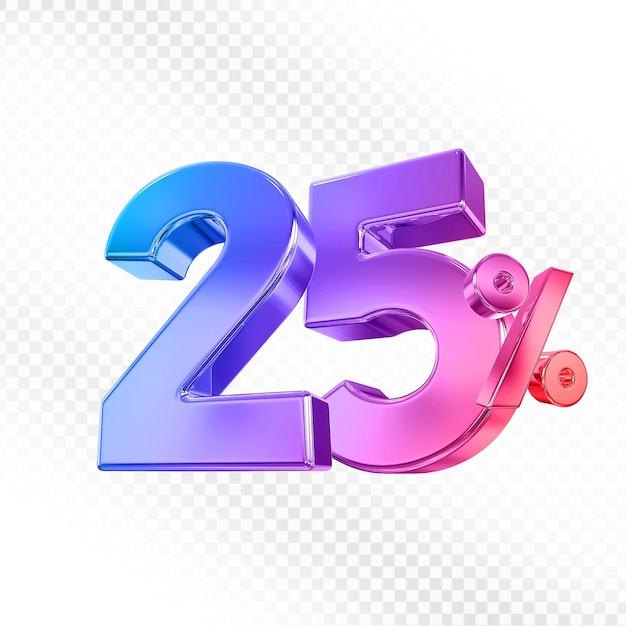 Ofrecemos el 25 por ciento de gradiente en 3D.